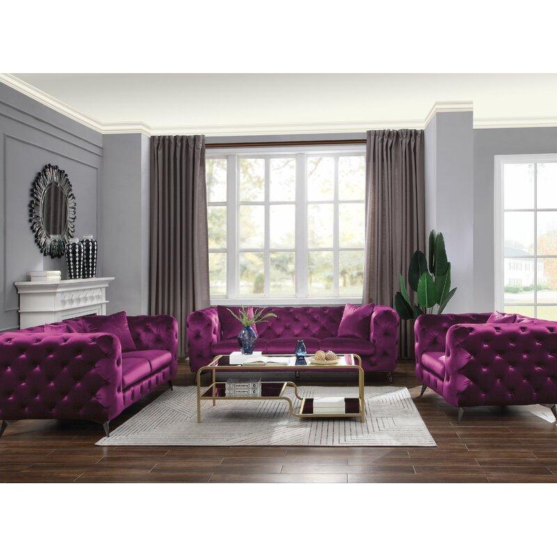 

    
 Order  Modern Purple Sofa + Loveseat by Acme Atronia 54905-2pcs
