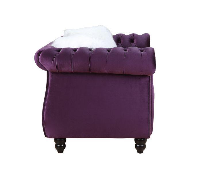 

                    
Acme Furniture Thotton Sofa Purple Velvet Purchase 
