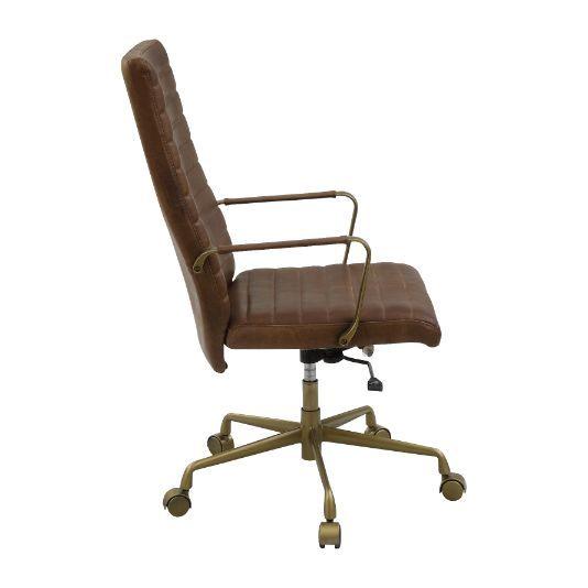 

                    
Acme Furniture Duralo Office Chair Brown Top grain leather Purchase 

