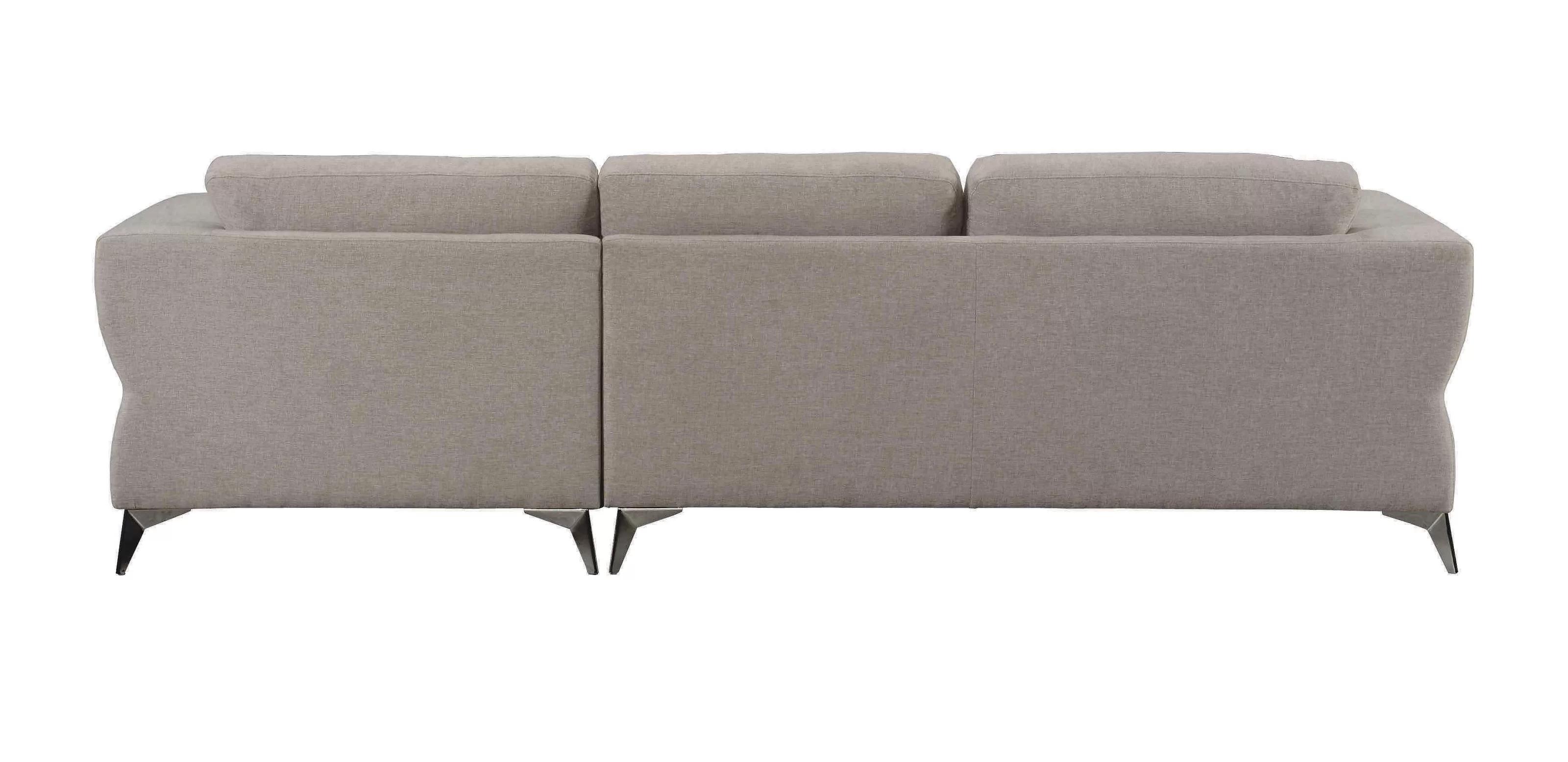 

    
Modern & Simple Sand Fabric Sectional Sofa by Acme Josiah 55095-2pcs
