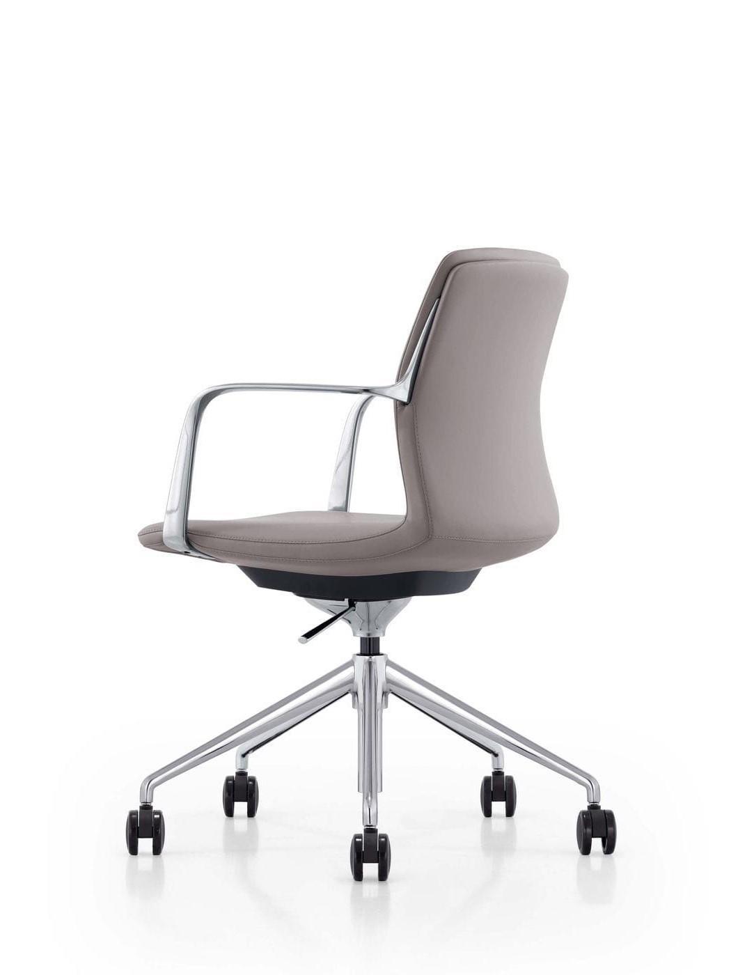 

                    
Buy Modern Stainless Steel & Glass Desk + Leatherette Chair by VIG Modrest Ostro
