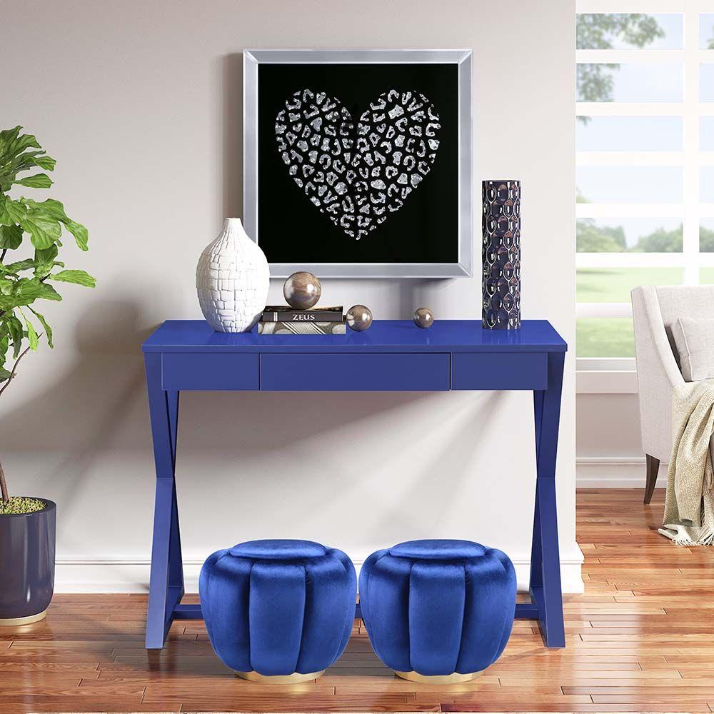Modern, Transitional Console Table OF00173 Nalo OF00173 in Blue 