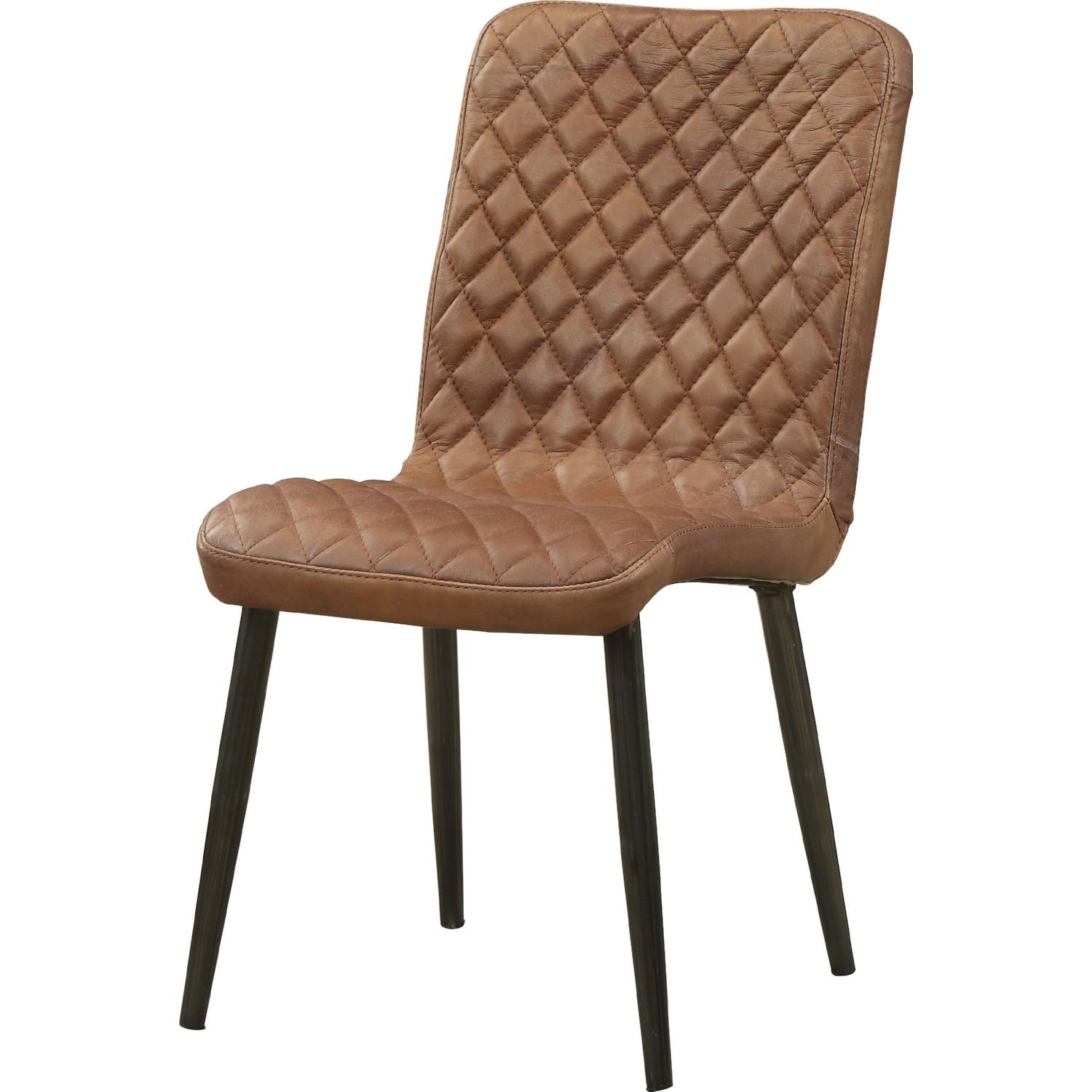 

    
Acme Furniture Millerton Side Chair Set Chocolate 70423-2pcs
