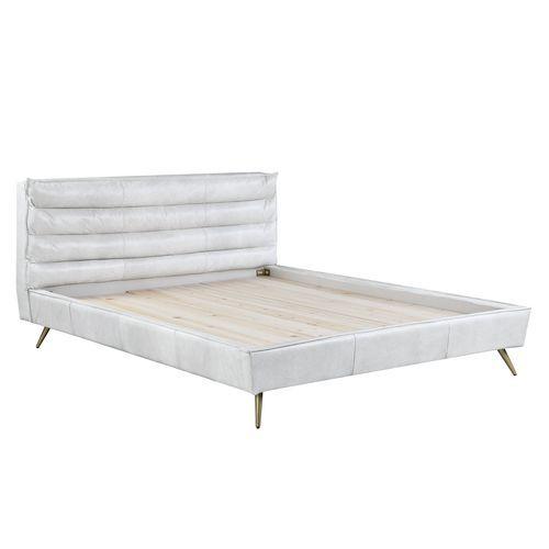 

    
Modern Vintage White Eastern King Bed by Acme Doris BD00564EK
