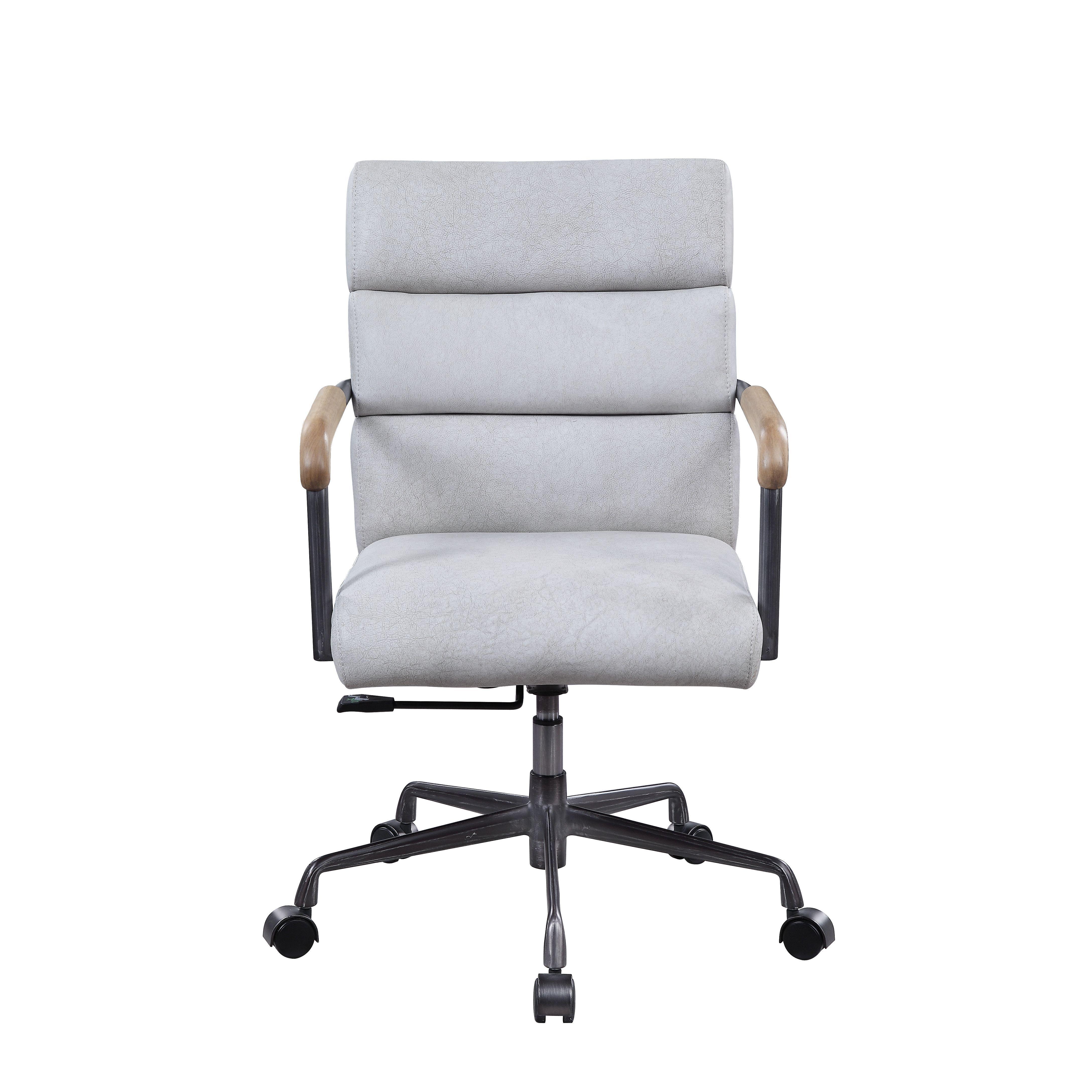 

                    
Buy Modern Vintage White Top Grain Leather Office Chair by Acme Halcyon 93243
