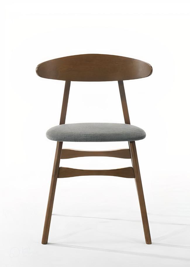 Traditional, Urban Dining Chair Set Castiano VGMA-MI-1118-2pcs in Walnut Fabric