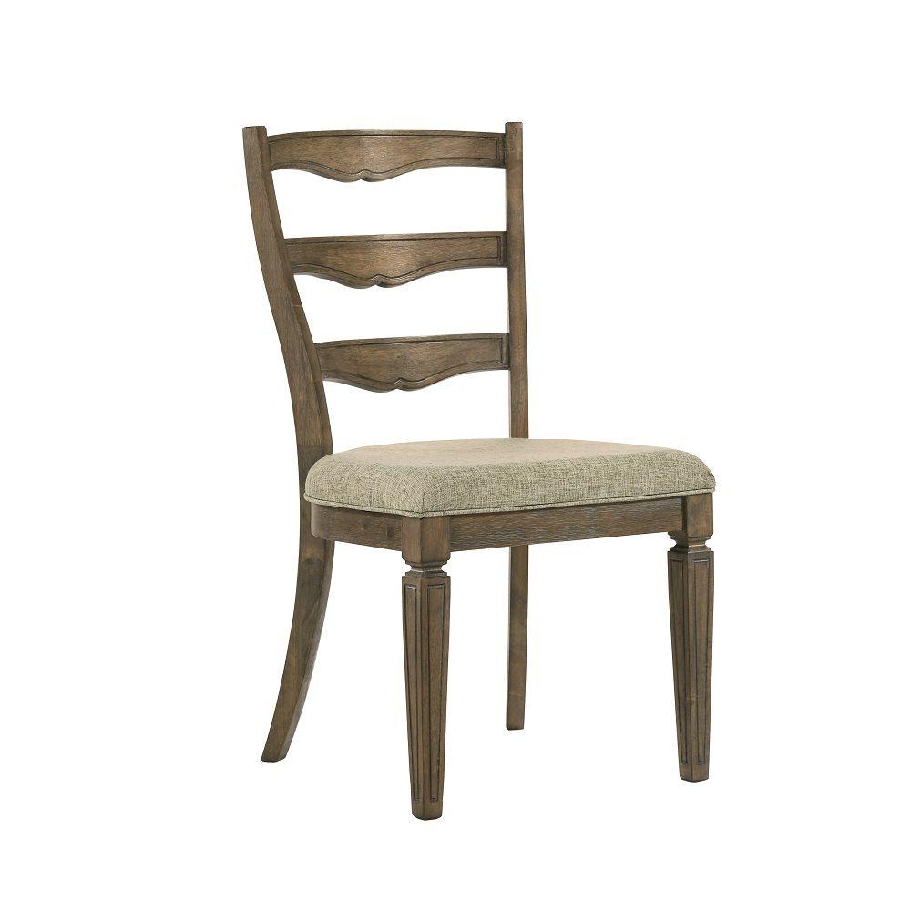 Traditional Side Chair Set Parfield Side Chair Set 2PCS DN01808-C-2PCS DN01808-C-2PCS in Oak Fabric