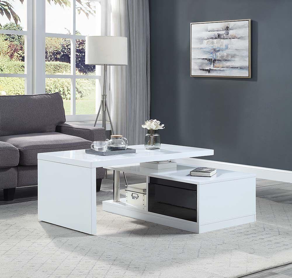 

    
Acme Furniture LV00997 Buck II Coffee Table White / Black LV00997
