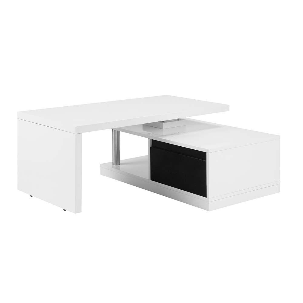 

    
LV00997 Modern White & Black 360° Swivel Coffee Table by Acme LV00997 Buck II
