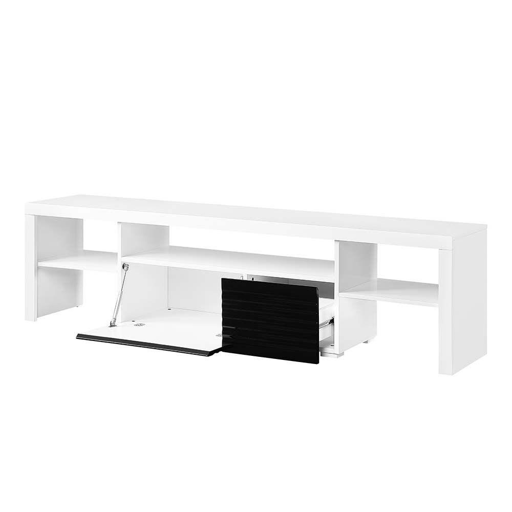 

    
Acme Furniture Buck II TV Stand White / Black LV00998
