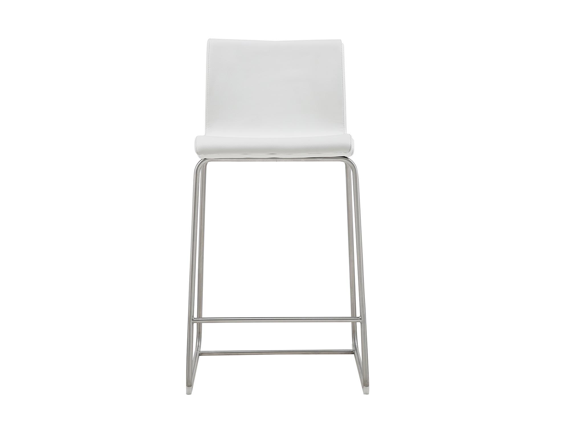 Modern Counter Stool Set BS1625P-WHT Hayden BS1625P-WHT in White Faux Leather
