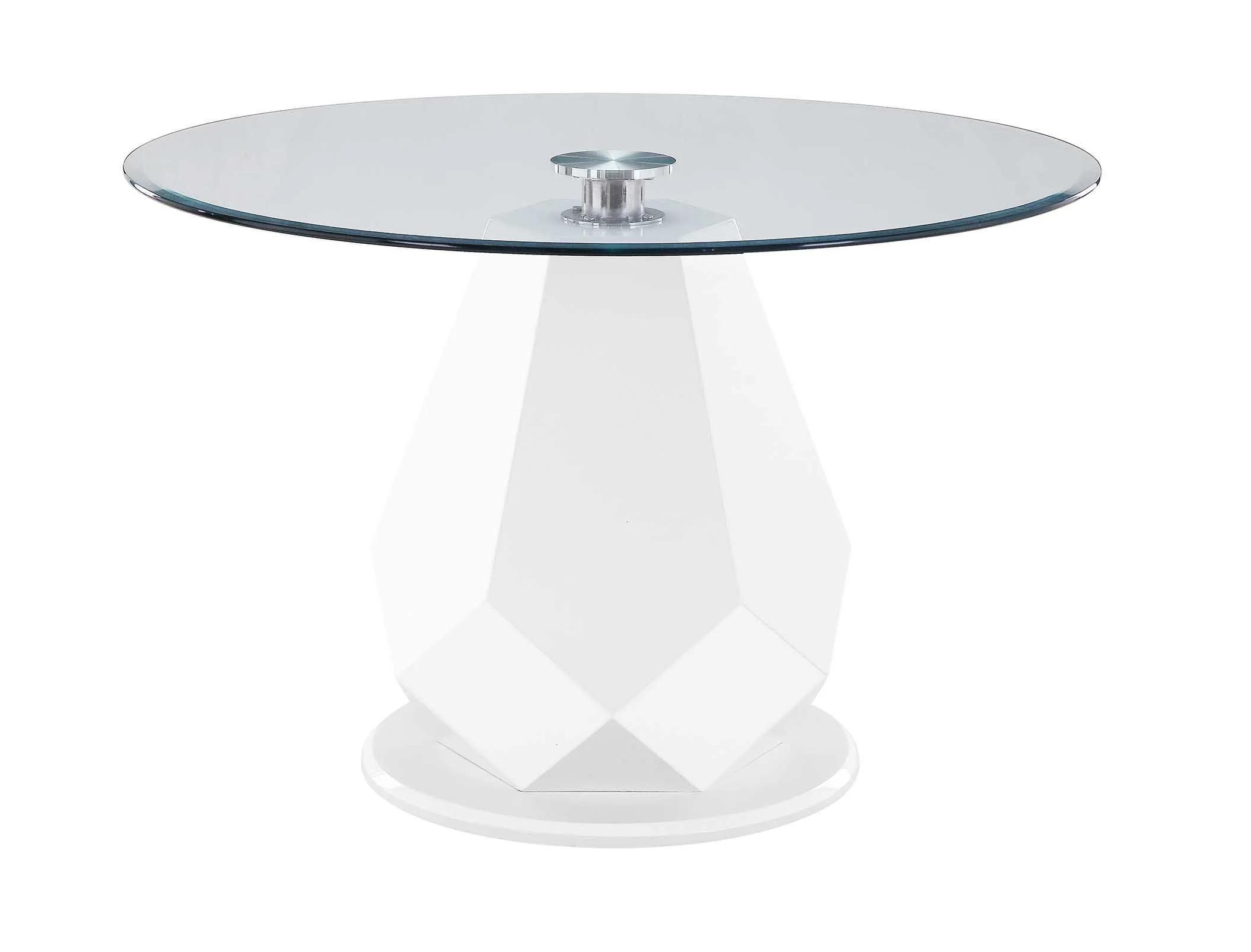 

    
Modern White High Gloss & Clear Glass Top Dining Table by Acme Chara 74925
