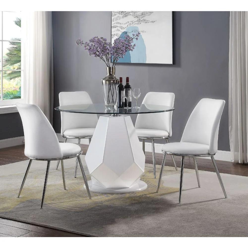 

    
Acme Furniture Chara Dining Table White 74925
