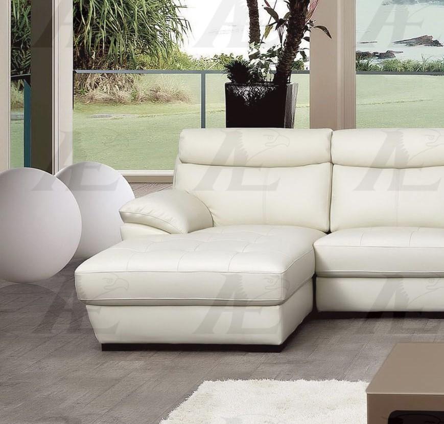 

    
American Eagle Furniture EK-L021-W Sectional Sofa White EK-L021L-W

