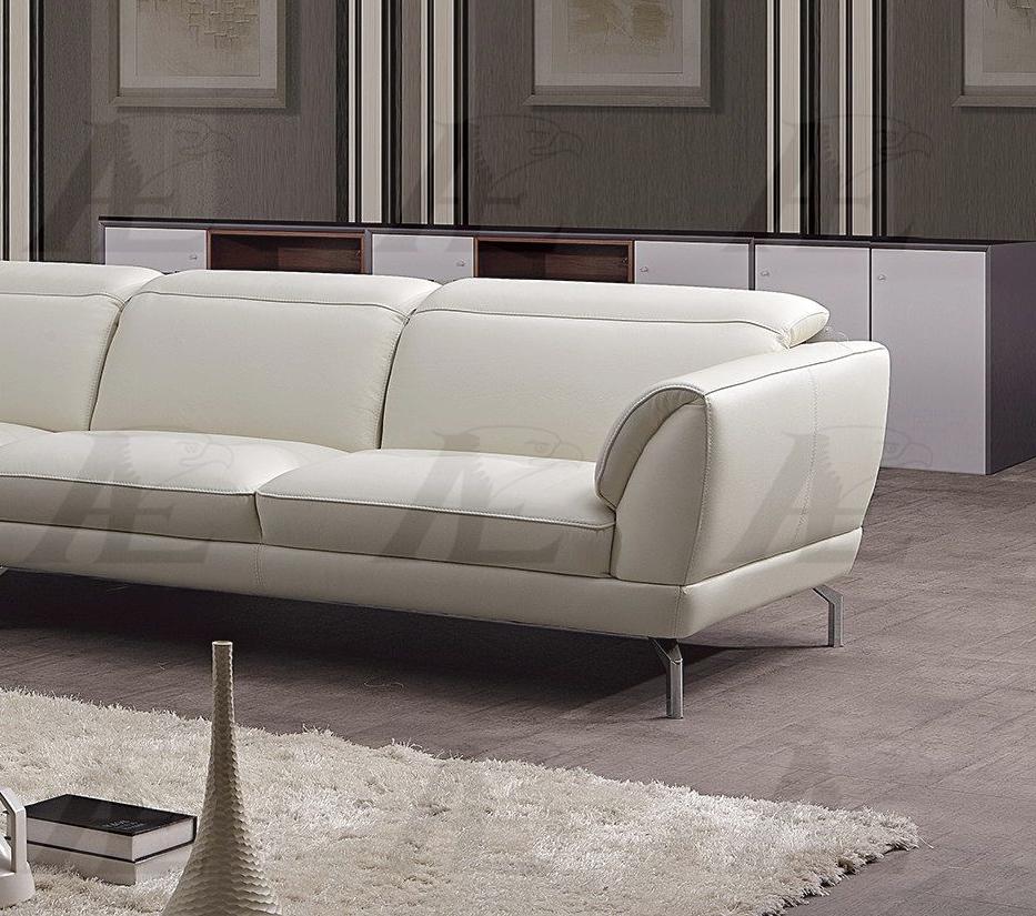 

                    
American Eagle Furniture EK-L023R-W Sectional Sofa White Italian Leather Purchase 
