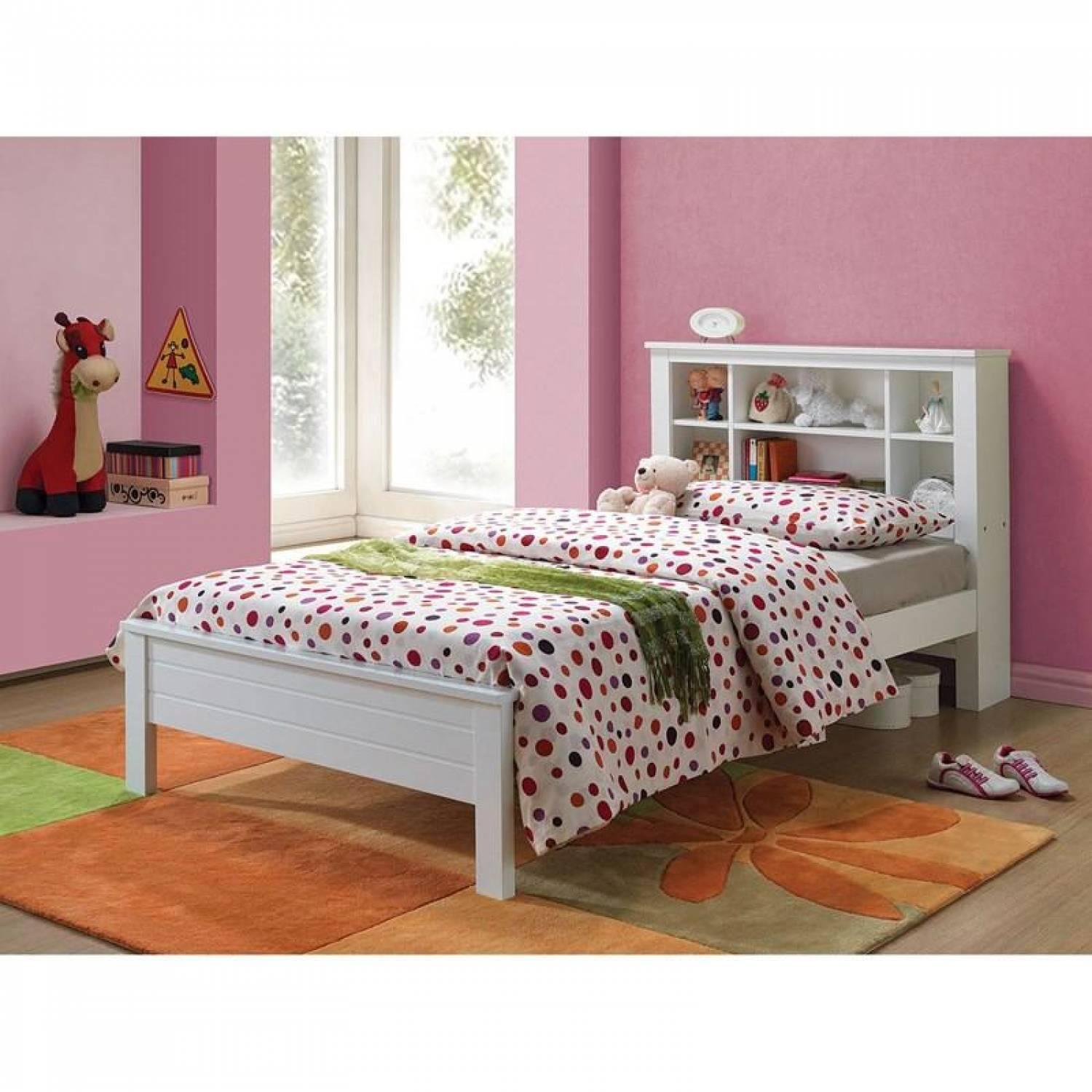 Modern, Simple Twin bed Yara 37058T in White 
