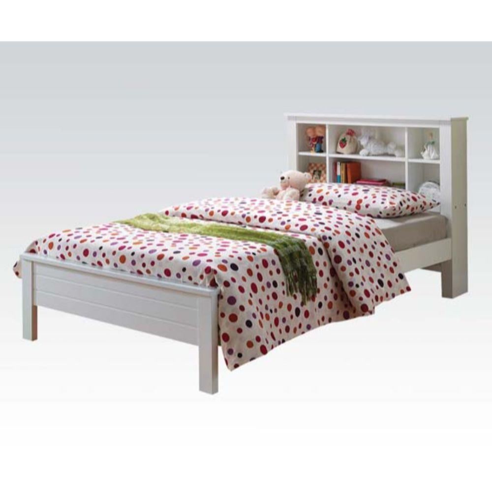 

    
Modern White Twin Bed by Acme Yara 37058T
