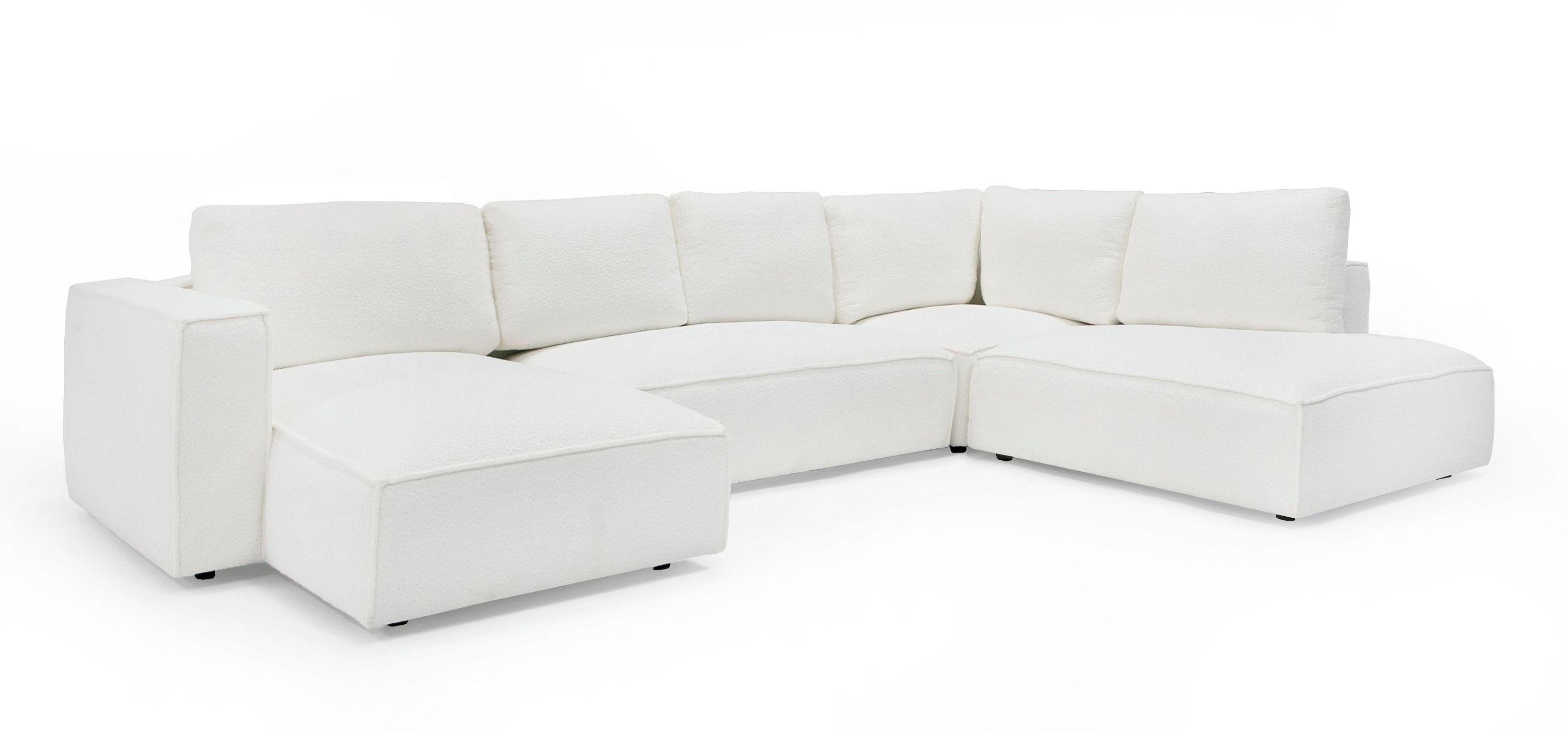 

    
 Shop  Modern White Wood Modular Sectional Sofa VIG Furniture Lulu VGSX-F22053-LAF-WHT
