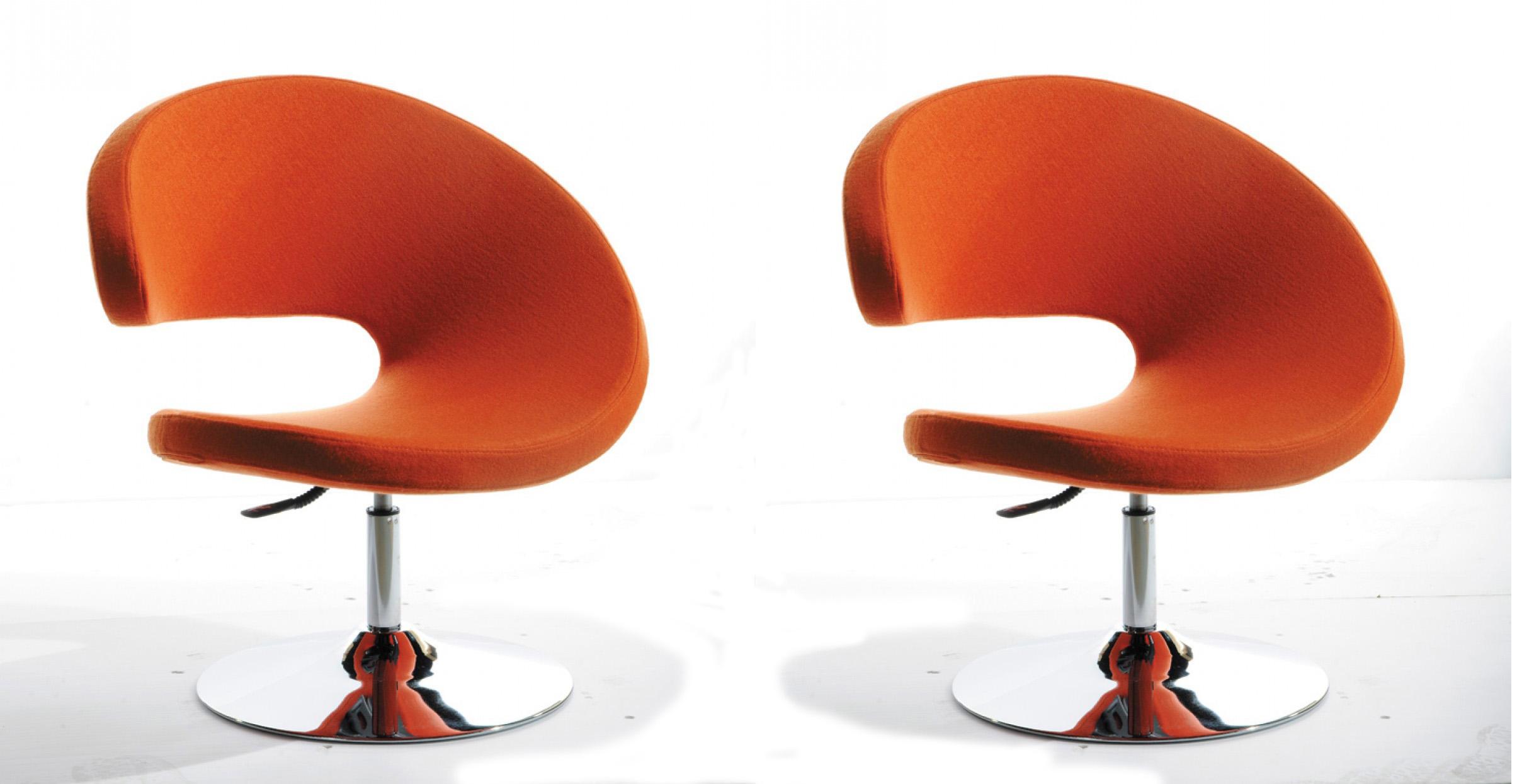 

    
Orange Fabric Lounge Chair Set 2 Pcs VIG Modrest Adara Modern Contemporary
