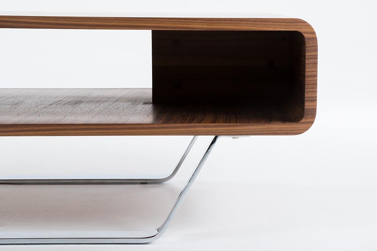 

    
Walnut Matte Coffee Table VIG Modrest Avis Modern Contemporary
