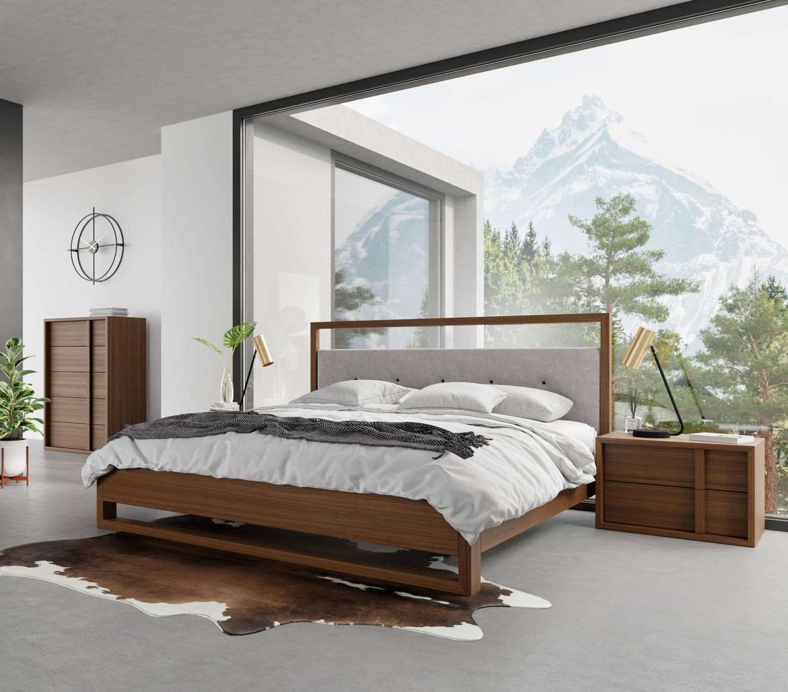 

    
VIG Furniture Falcor Panel Bed Walnut/Gray VGMABR-107-BED-Q
