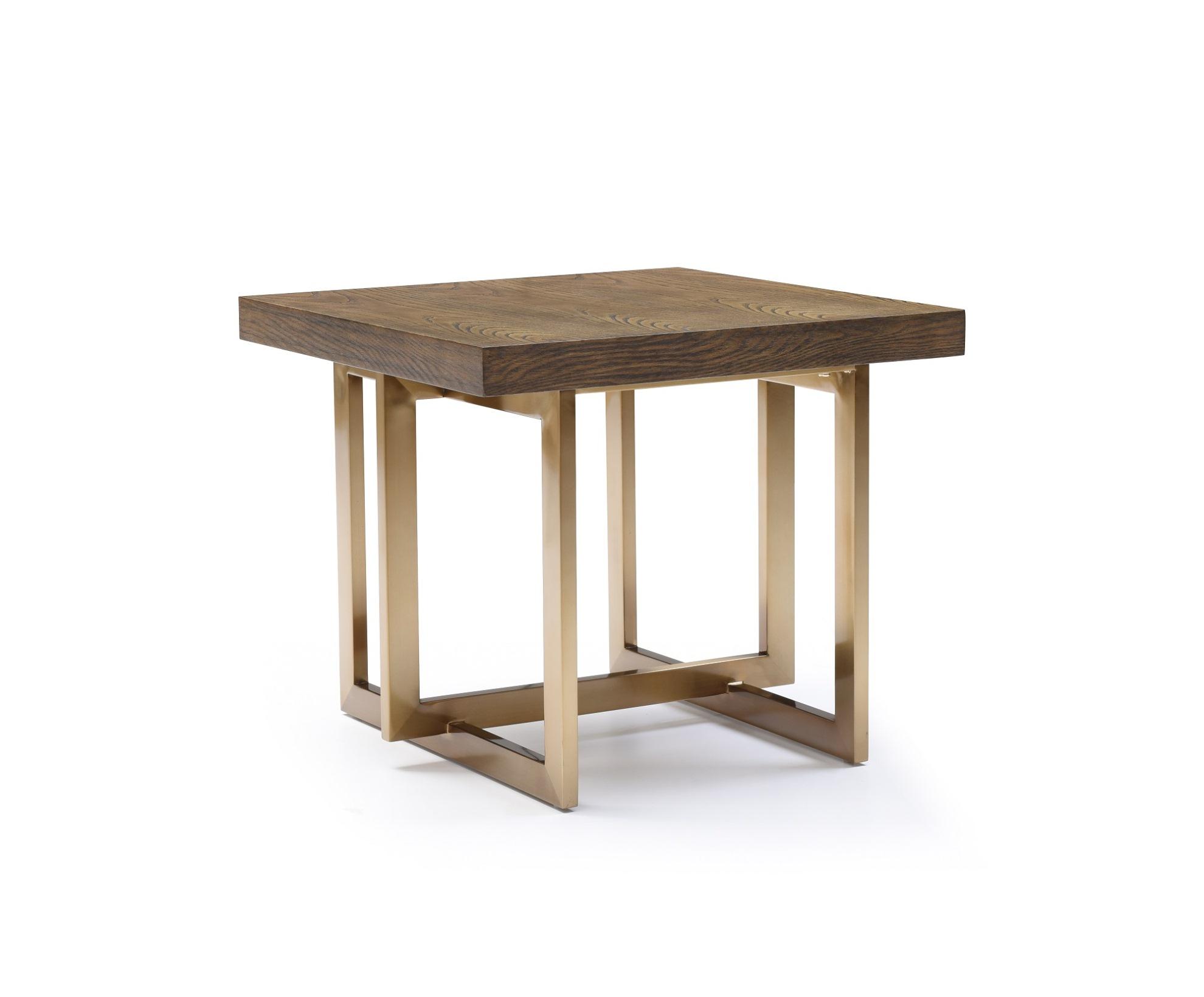 Contemporary, Modern End Table Modrest Pike VGVCET8961W in Antique Brass 