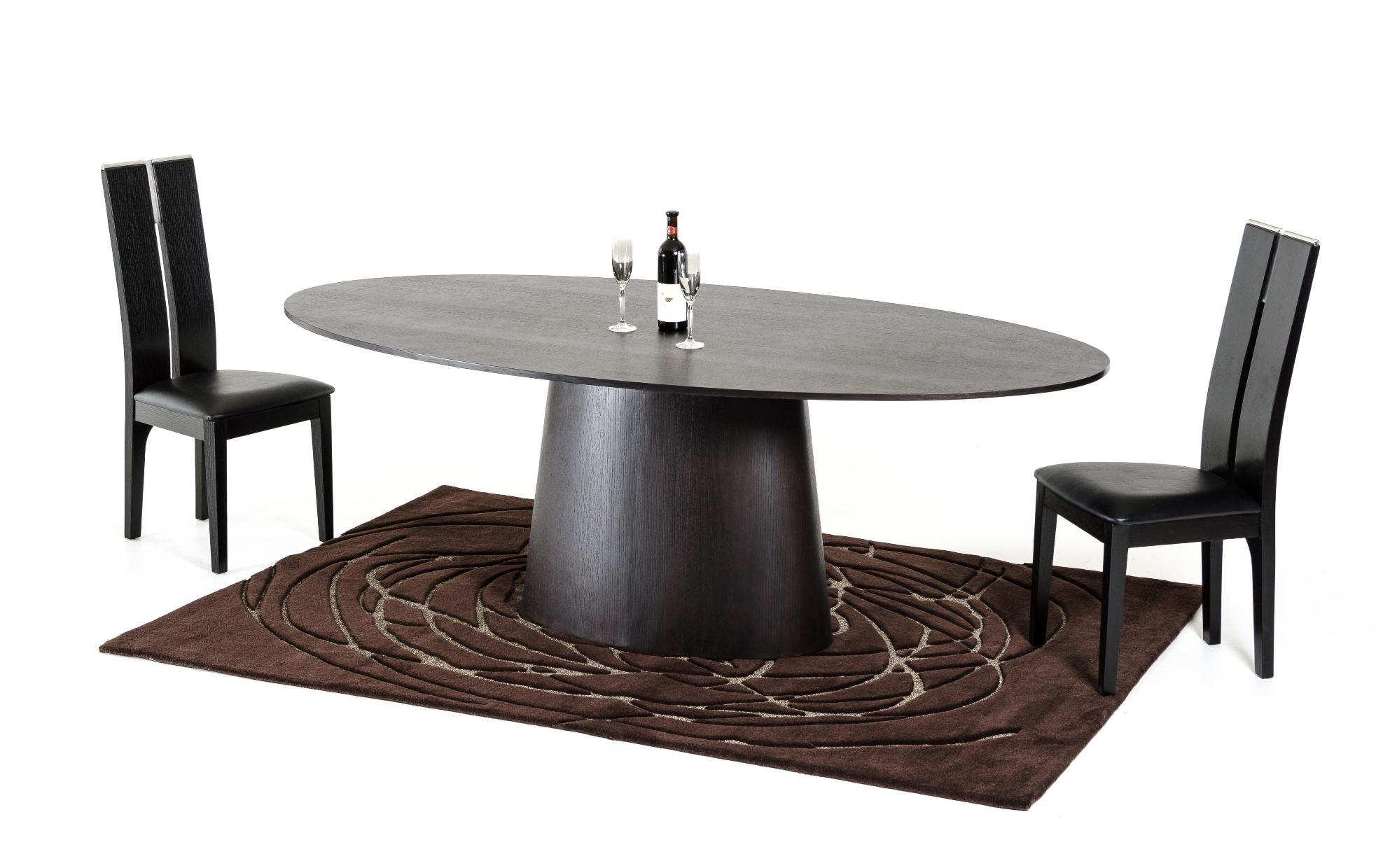 

    
Wenge Oval Dining Table VIG Modrest Stepford Modern Contemporary
