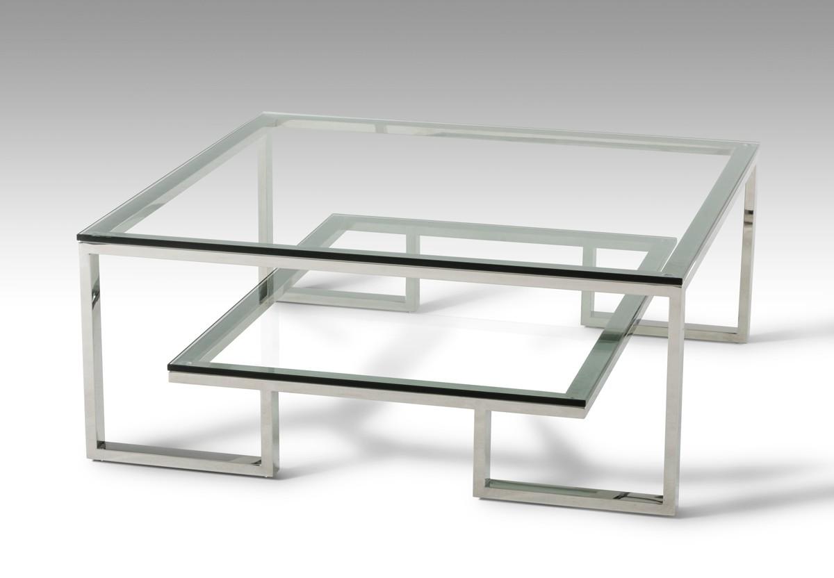 Contemporary, Modern Coffee Table Modrest Topaz VGVCCT888VG in Other 