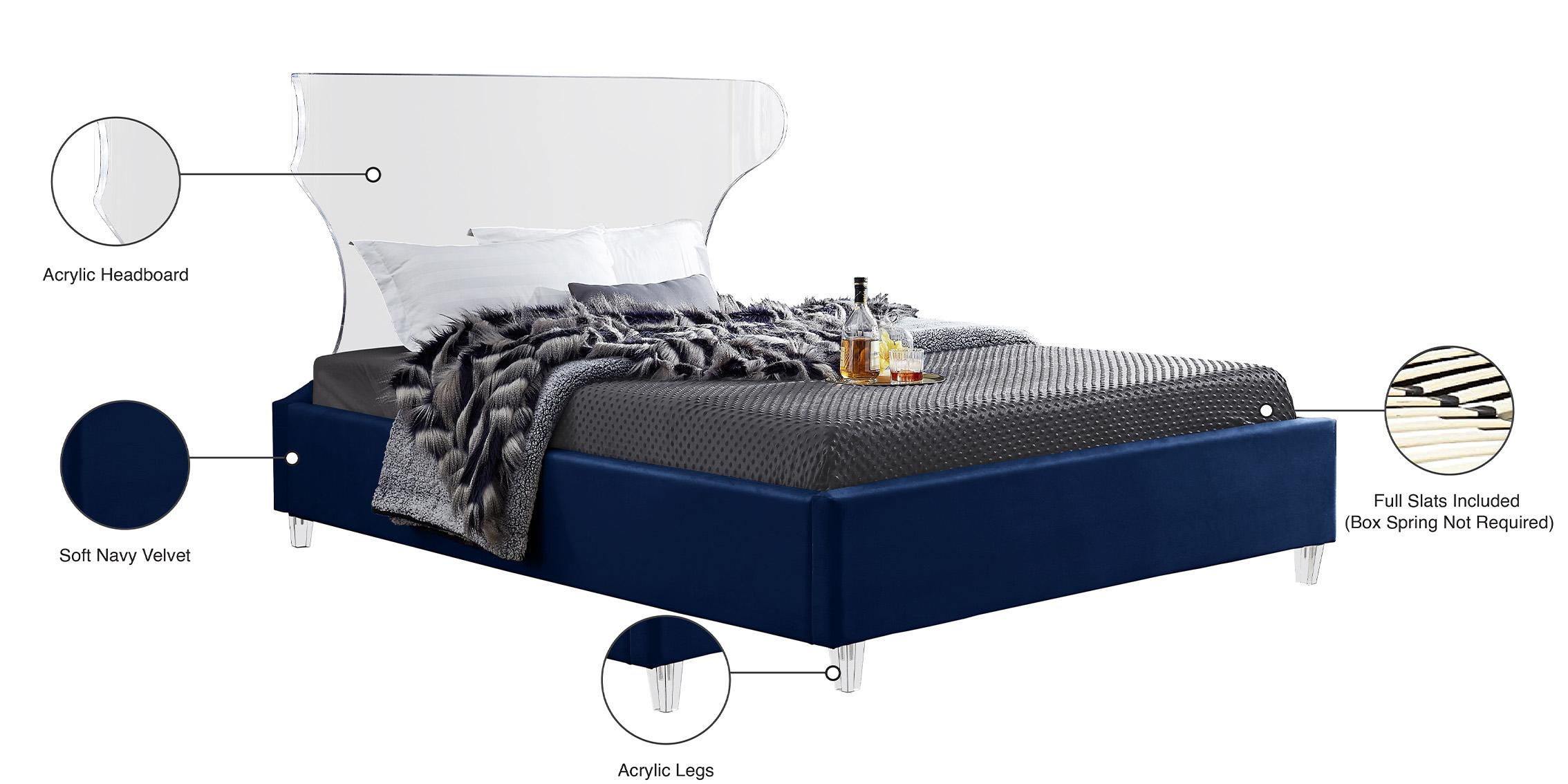 

    
Meridian Furniture GHOST GhostNavy-K Platform Bed Navy GhostNavy-K
