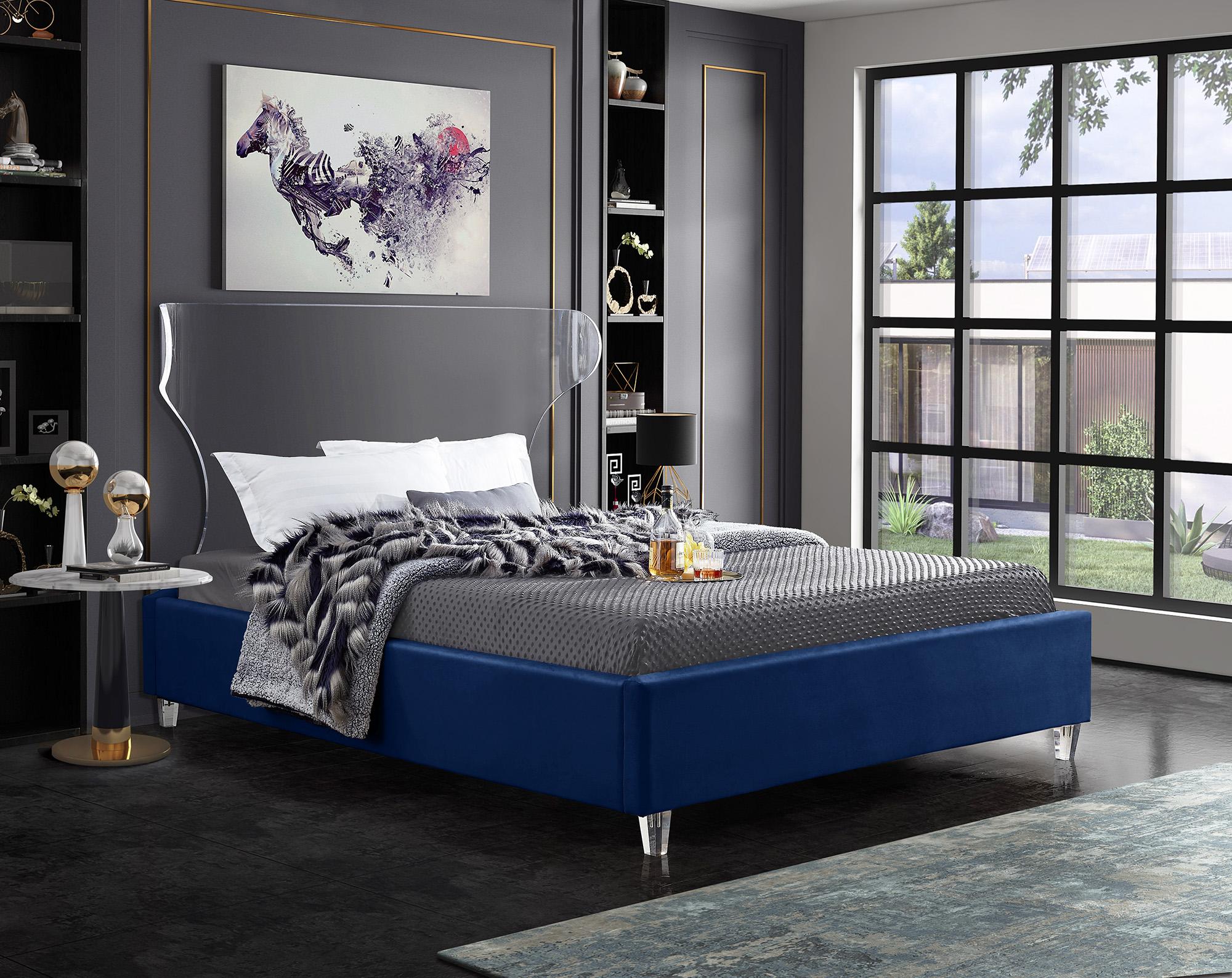 

    
GhostNavy-K Meridian Furniture Platform Bed
