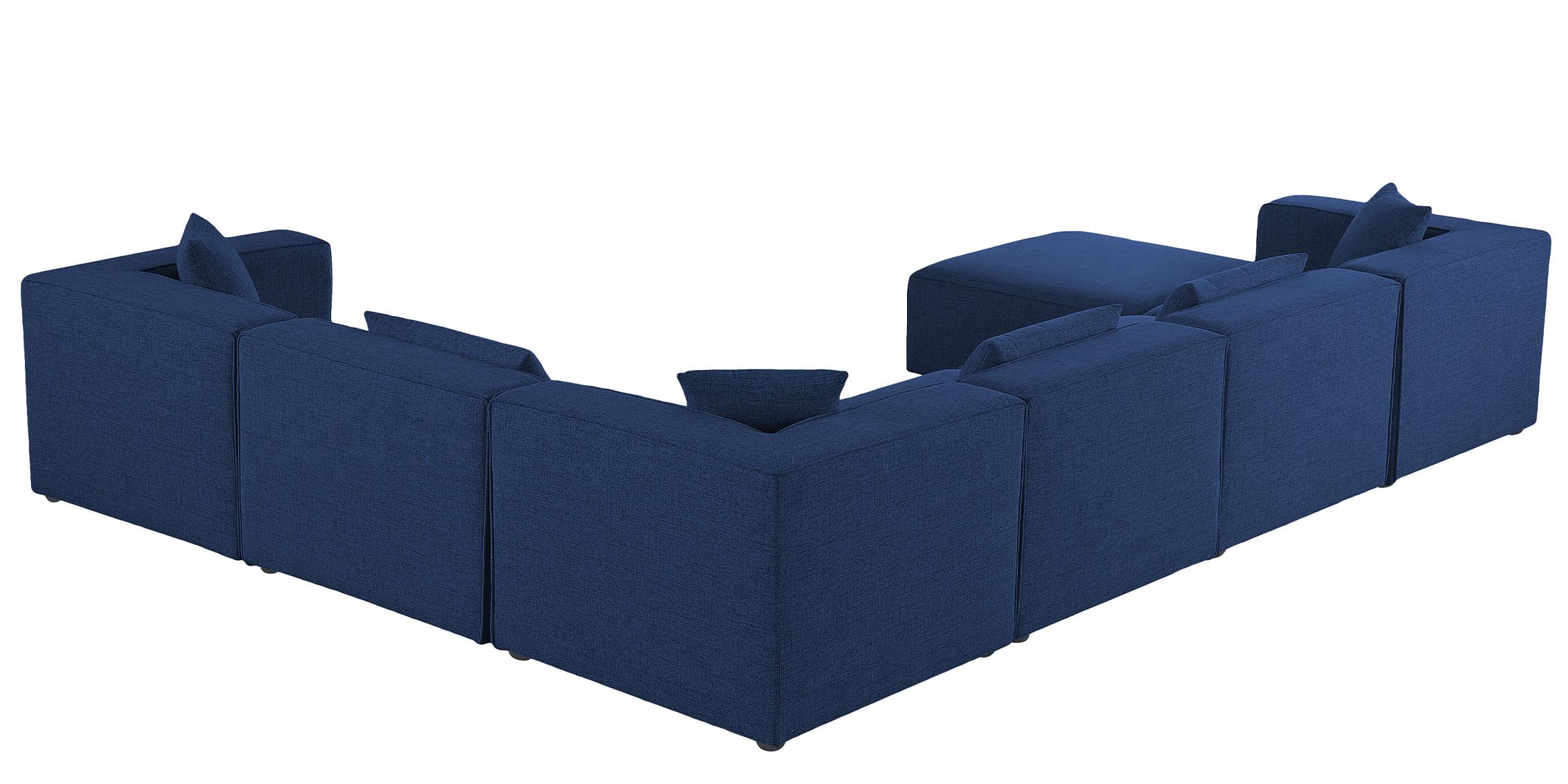 

    
630Navy-Sec7A Meridian Furniture Modular Sectional Sofa
