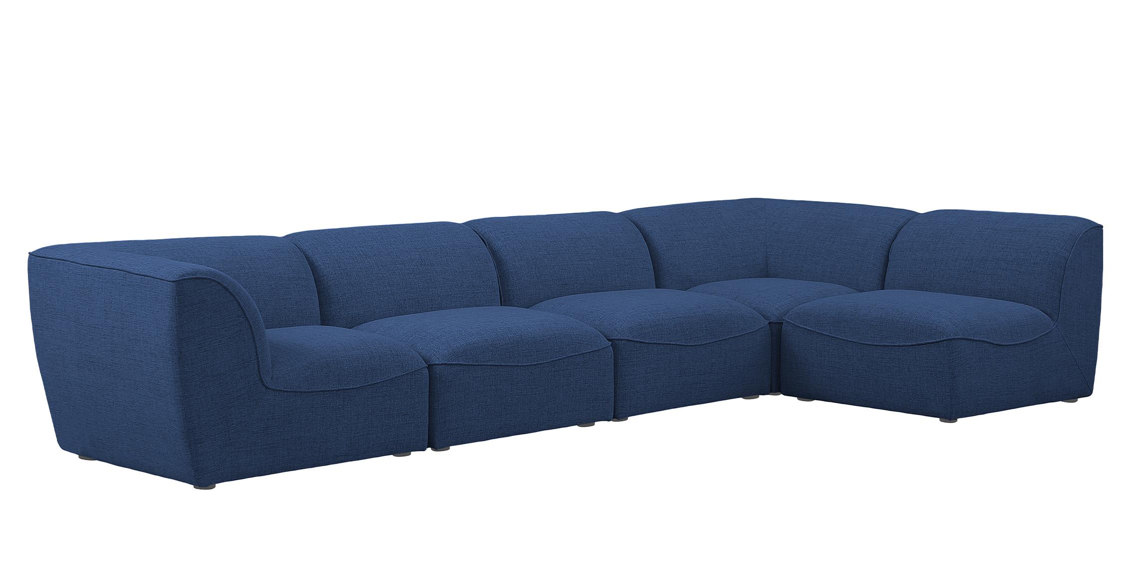 

        
Meridian Furniture MIRAMAR 683Navy-Sec5D Modular Sectional Sofa Navy Linen 094308267142

