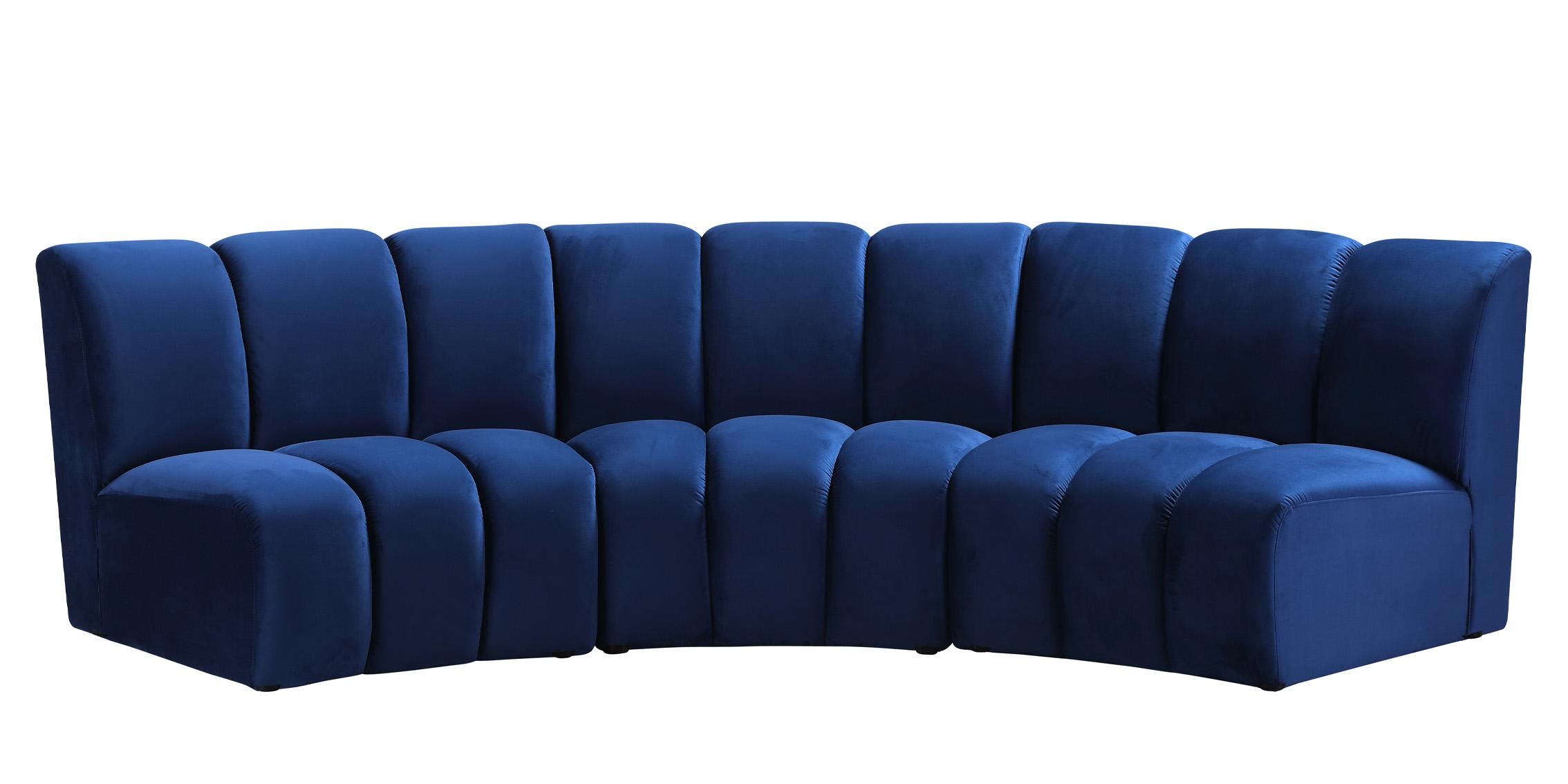 

        
Meridian Furniture INFINITY 638Navy-3PC Modular Sectional Sofa Navy Velvet 753359801490
