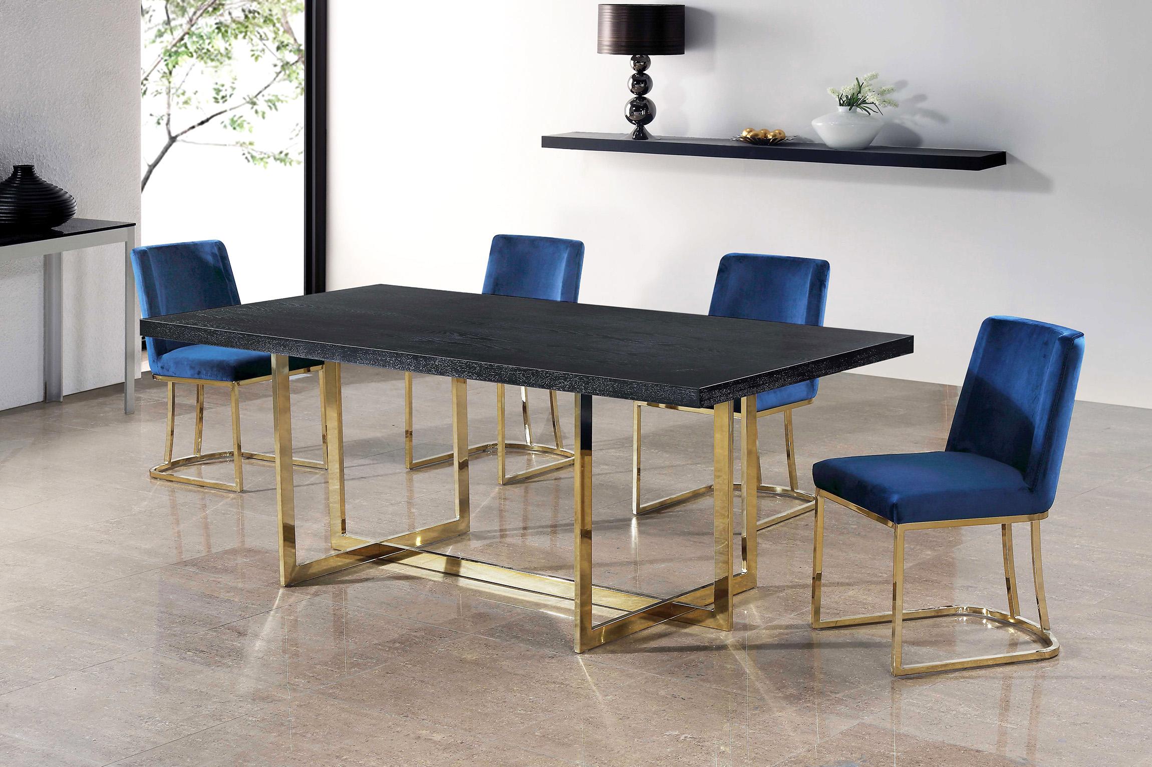 

        
Meridian Furniture HEIDI 776Navy Dining Chair Set Navy/Gold Velvet 647899949616
