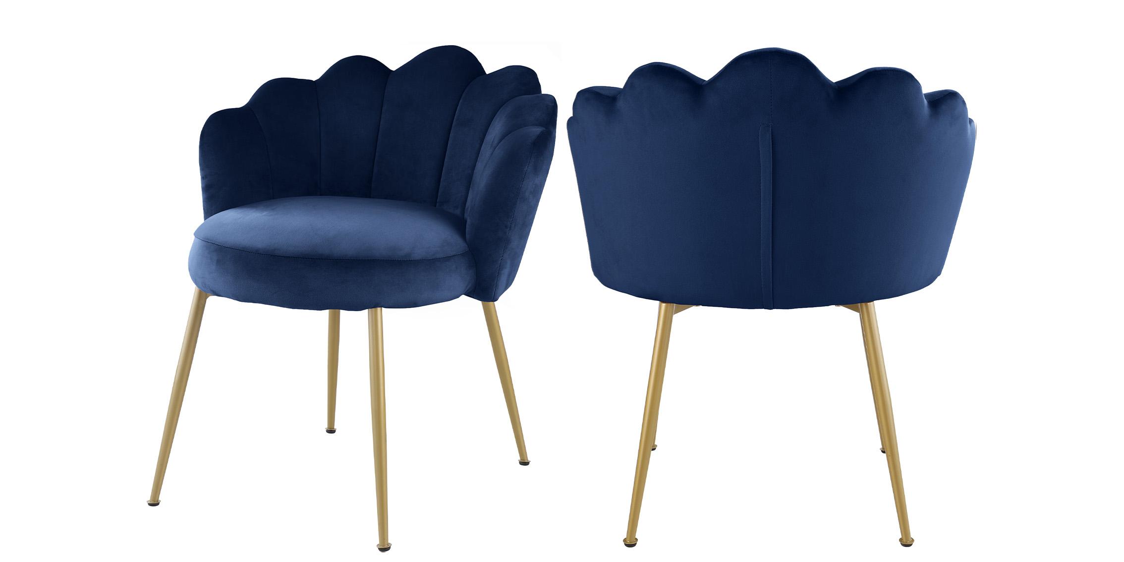 

        
Meridian Furniture CLAIRE 748Navy-C Arm Chair Set Navy Velvet 647899953682
