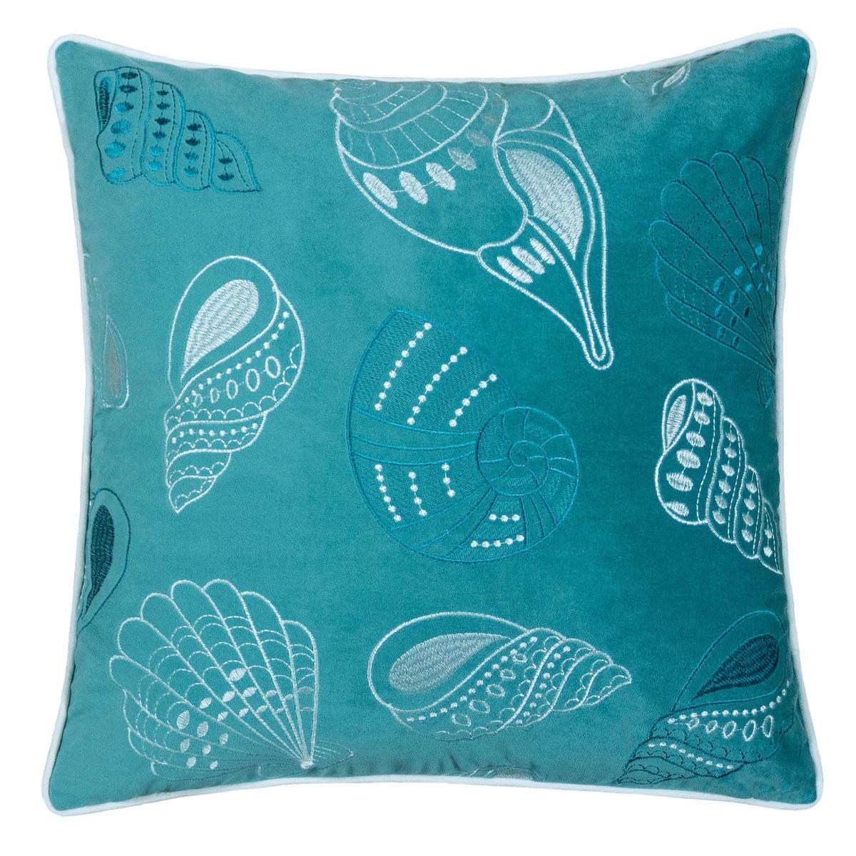 Contemporary Accent Pillow PL8074-2PK Sally PL8074-2PK in Teal 