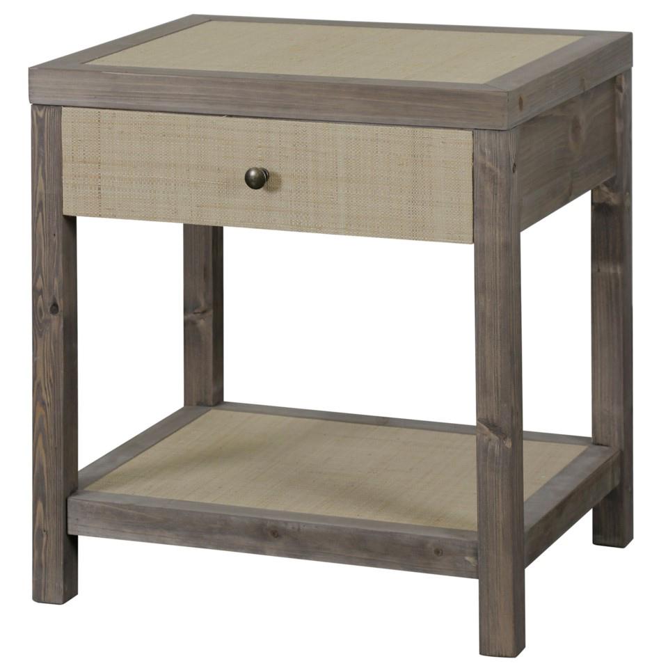 

    
Modern Gray End Table Wood Style Craft BKF2033
