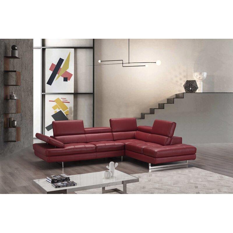 

                    
Orren Ellis Ashburton Sectional Sofa Red Leather Purchase 
