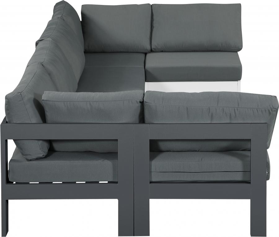 

        
Meridian Furniture NIZUC 376Grey-Sec6B Patio Sectional White/Gray Fabric 94308262253
