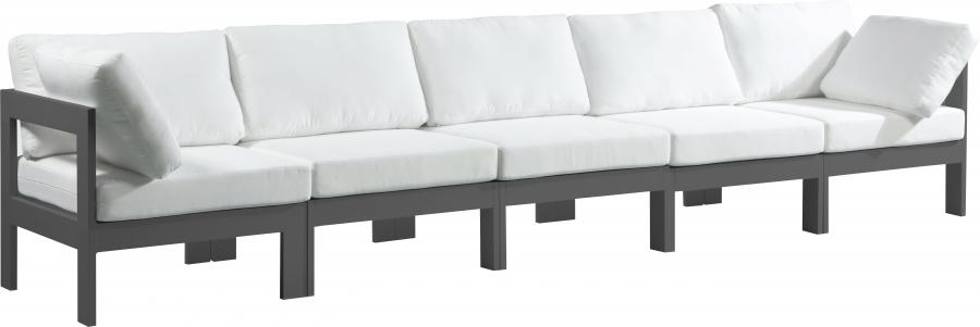 

    
Outdoor Patio Aluminum Modular Sofa NIZUC 376White-S150A Meridian Modern
