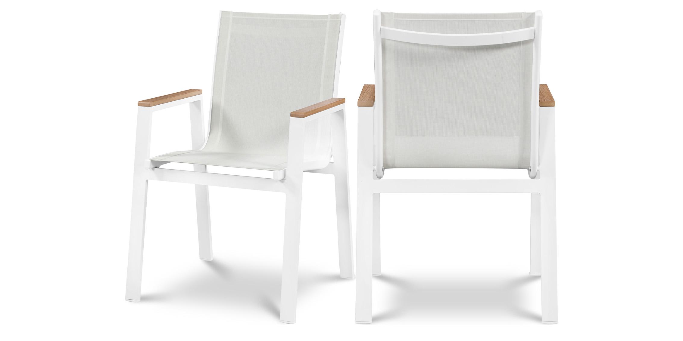 

    
Outdoor Patio Dining Chair Set 2Pcs NIZUC 365White-AC Meridian Contemporary

