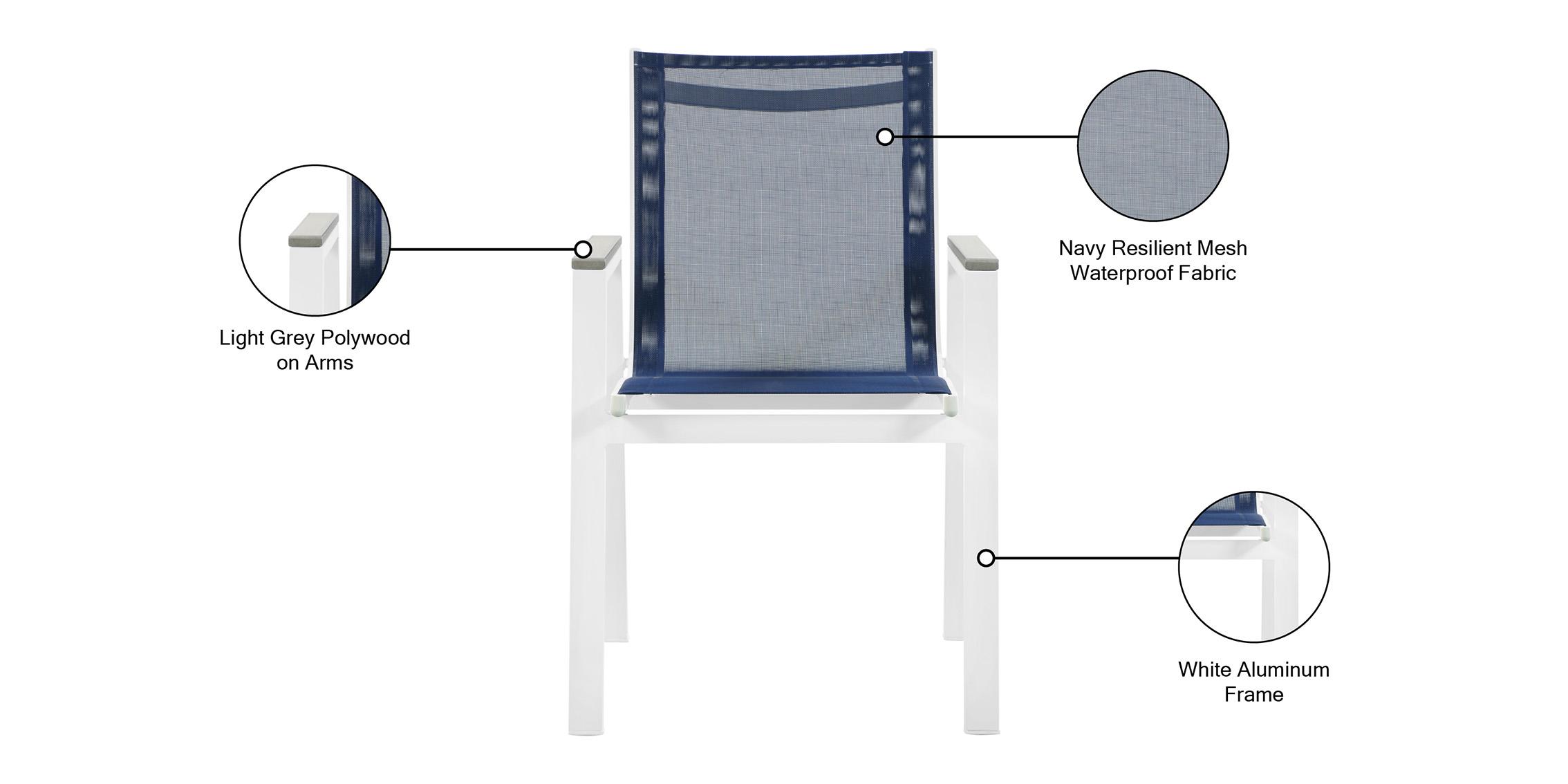 

    
366Navy-AC Meridian Furniture Patio Chair Set
