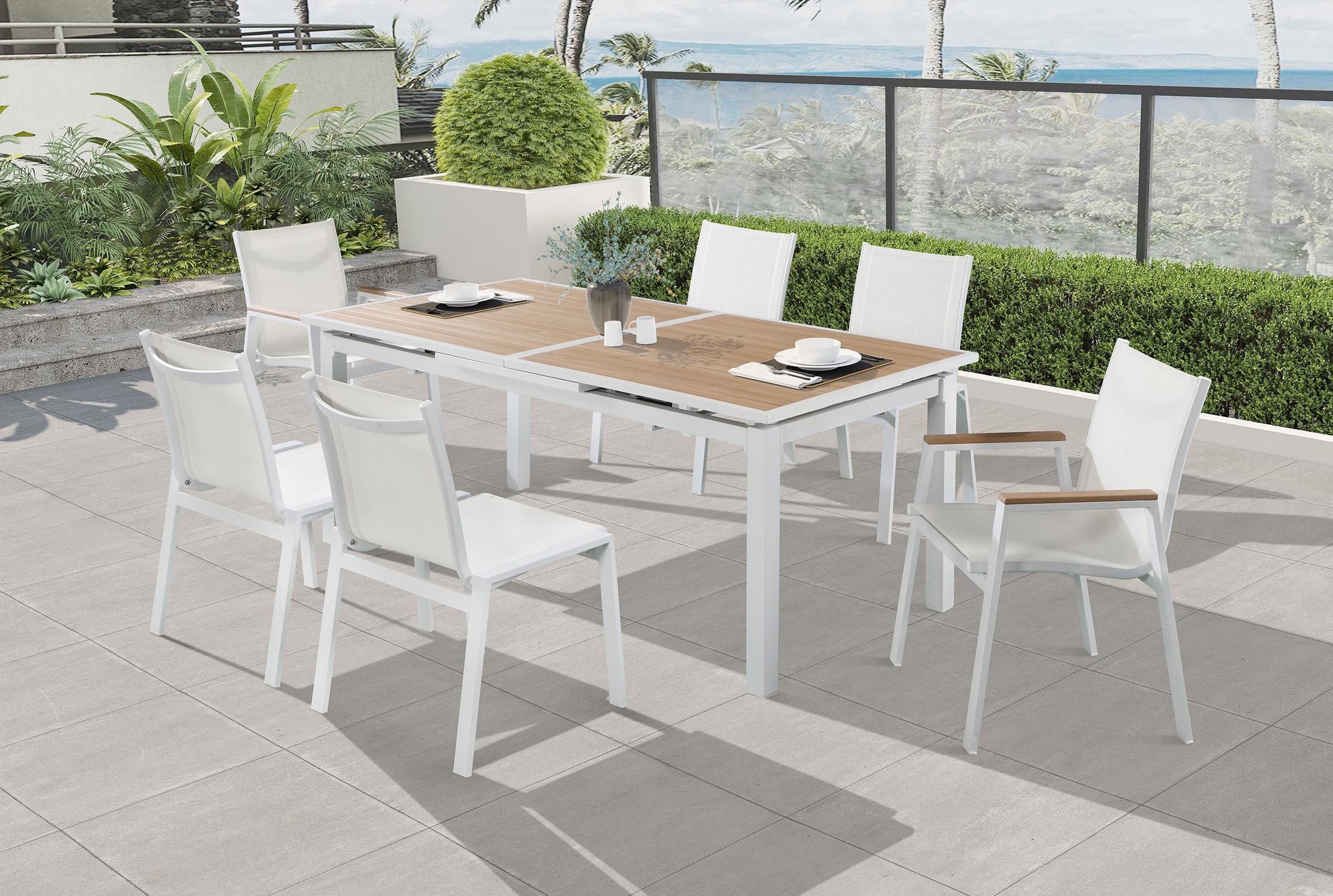 

    
Meridian Furniture NIZUC 365-T Patio Dining Table White/Brown 365-T

