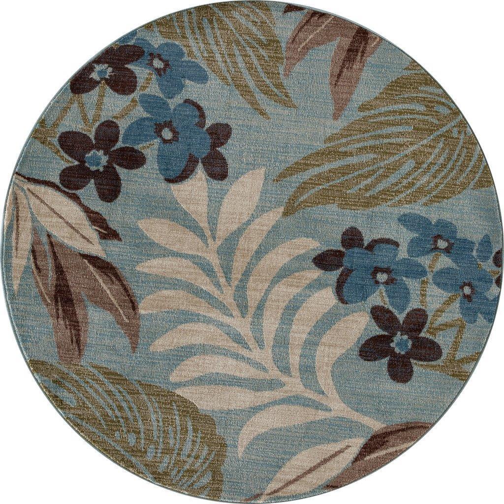 

    
Palmyra Tranquil Blue 5 ft. 3 in. Round Area Rug by Art Carpet
