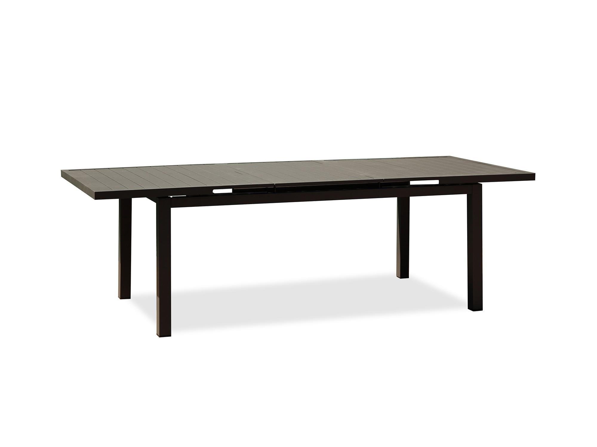 Modern Outdoor Dining Table DT1567-GRY Alum DT1567-GRY in Gray 