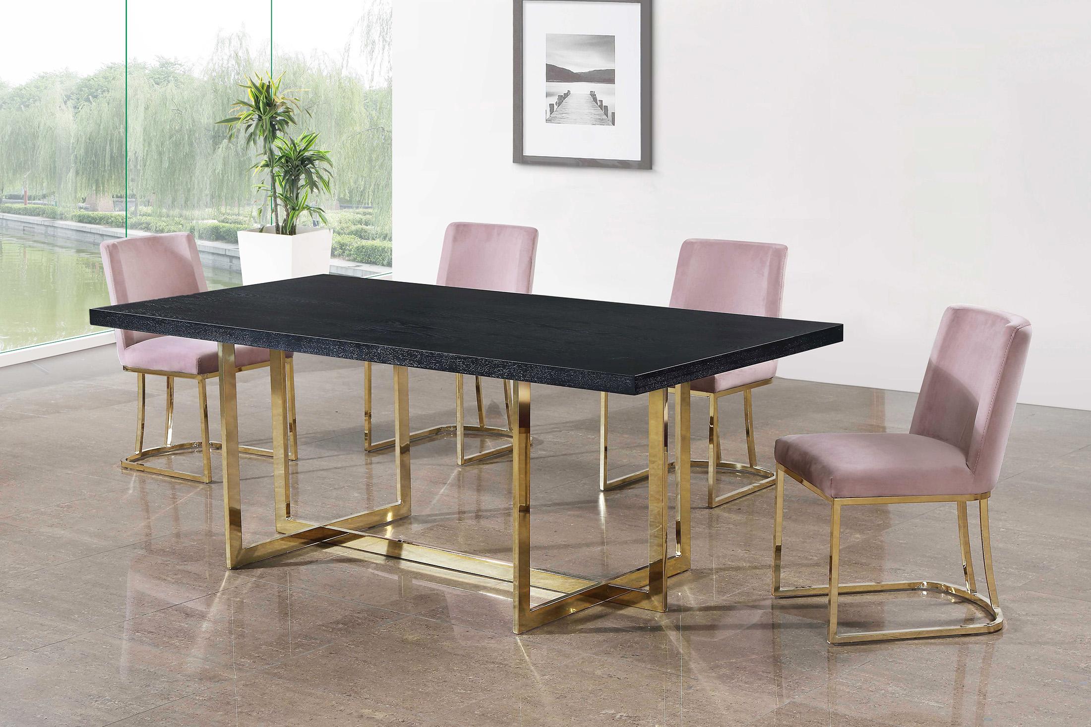 

        
Meridian Furniture HEIDI 776Pink Dining Chair Set Pink/Gold Velvet 647899949609
