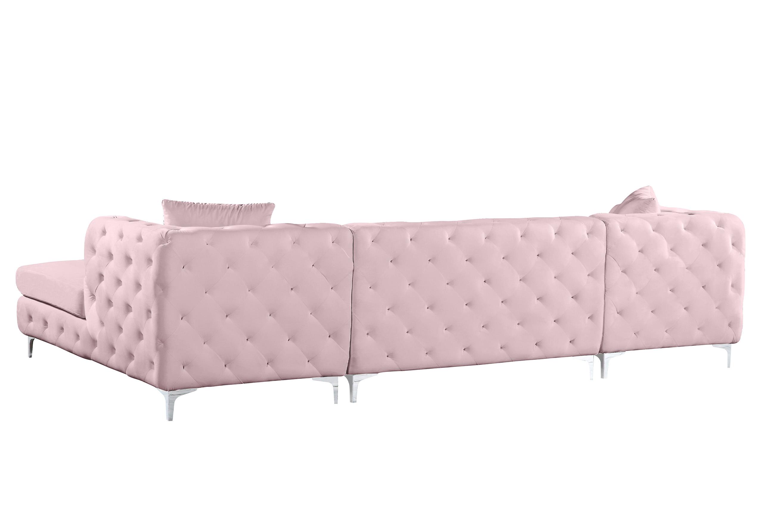 

        
Meridian Furniture Gail 664Pink Sectional Sofa Pink Velvet 753359801377
