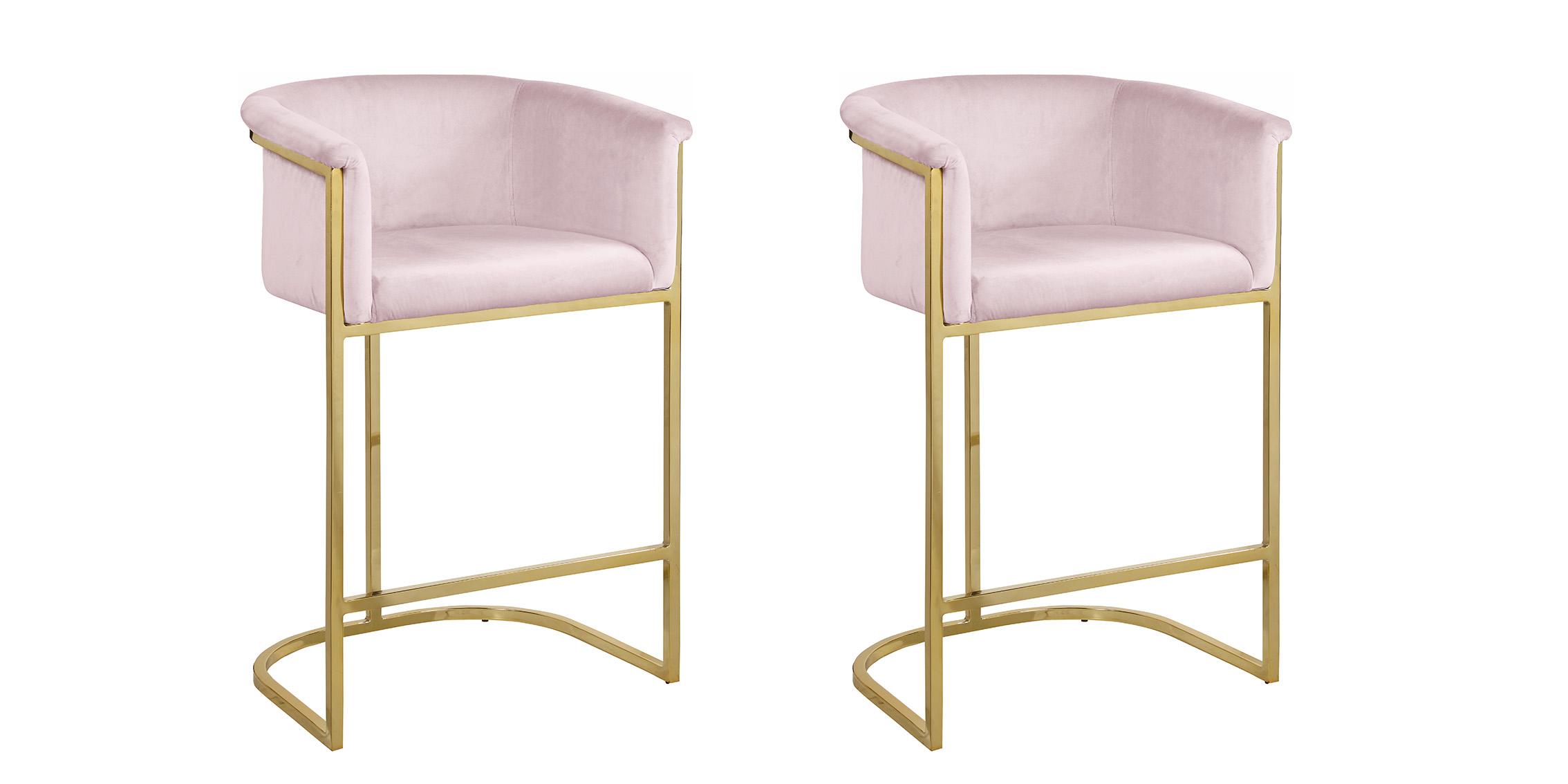 

        
Meridian Furniture DONATELLA 700Pink Counter Stool Set Pink/Gold Velvet 704831406146
