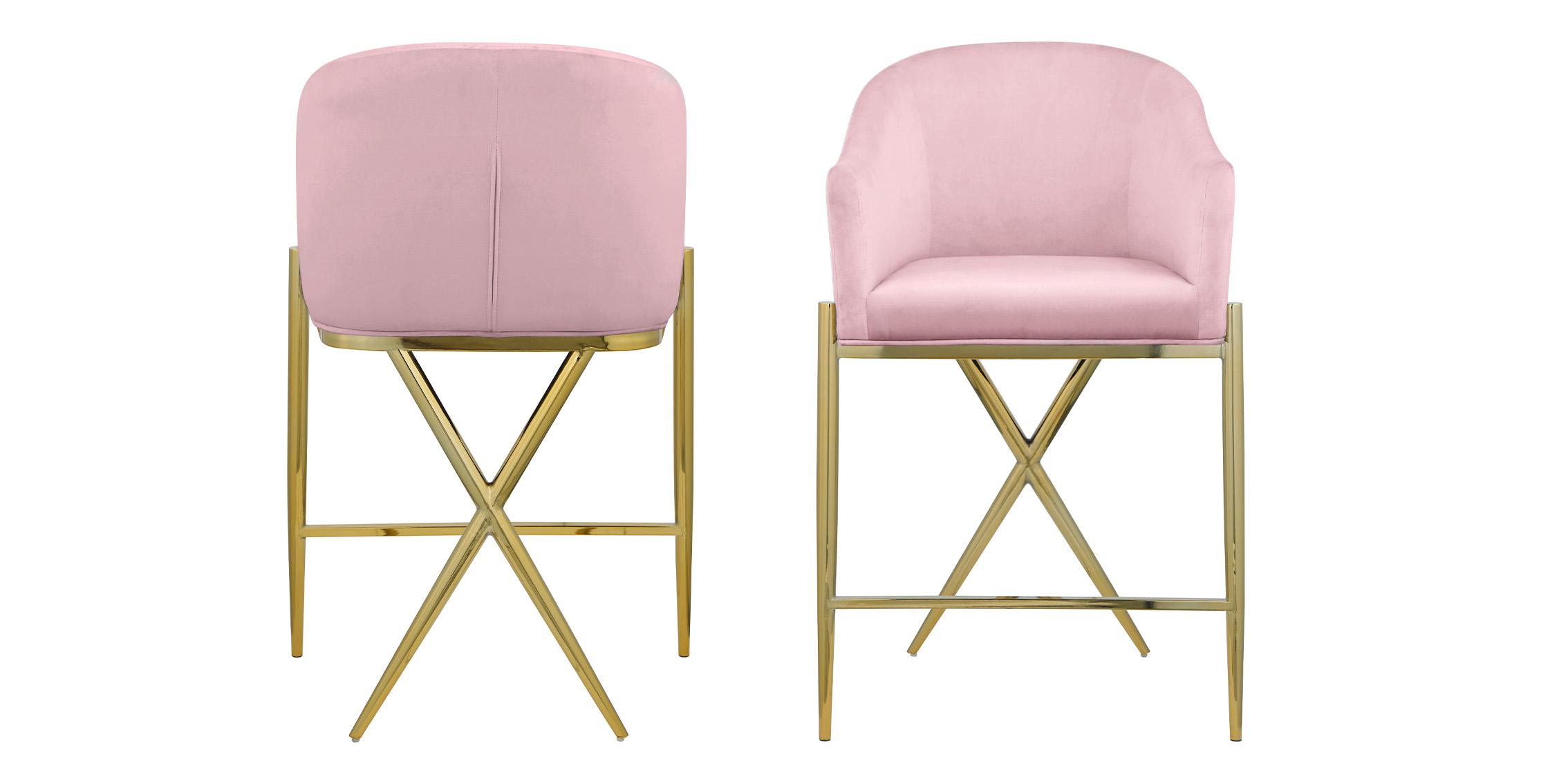 

    
Meridian Furniture XAVIER 867Pink-C Counter Stool Set Pink/Gold 867Pink-C-Set-2
