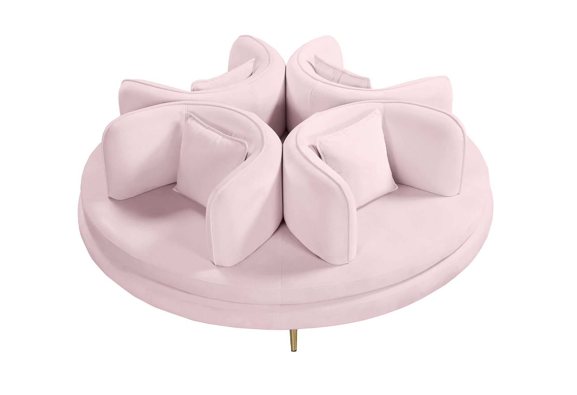 

    
Meridian Furniture CIRCLET 627Pink Round Sofa Settee Pink 627Pink
